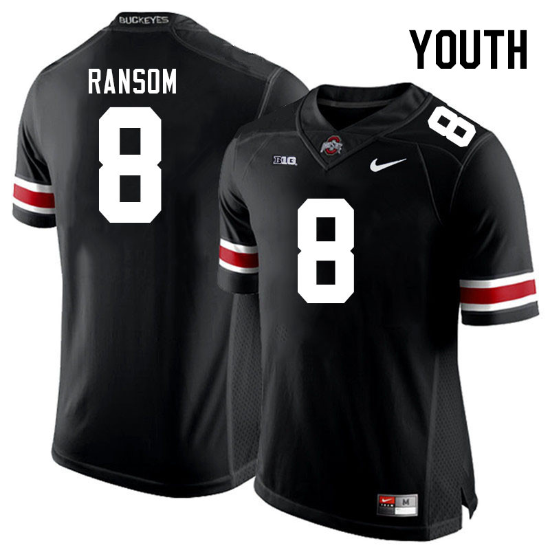 Youth #8 Lathan Ransom Ohio State Buckeyes College Football Jerseys Stitched Sale-Black